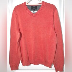Nordstroms Faded Red Men’s V neck Sweater New with tags Medium